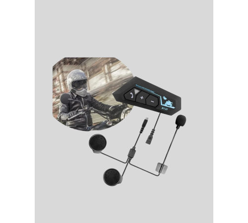 Motosiklet Kaskı İçin Bluetooth Kulaklık – Kablosuz, Mikrofonlu, Gürültü Azaltmalı BT22