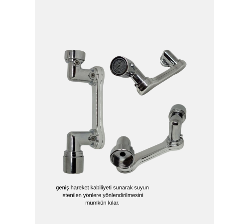 Dönebilir Musluk Başlığı – Lavabo Temizliği ve El-Yüz Yıkamada Maksimum Rahatlık
