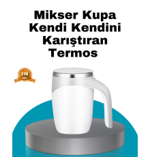 Manyetik Otomatik Karıştırma Bardağı – Şarjlı, Paslanmaz ve Pratik