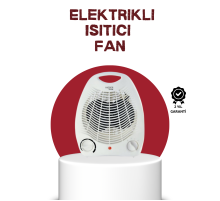 2000W Taşınabilir Elektrikli Fanlı Isıtıcı – Hızlı Isınma, Kompakt Boy