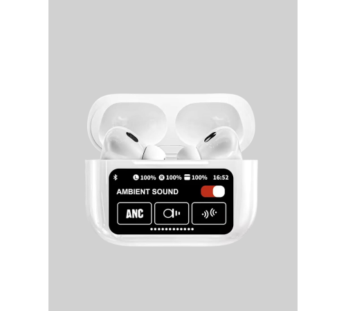 Dokunmatik Ekranlı Bluetooth Kulaklık – ANC, Suya Dayanıklı, Powerbank Kutulu