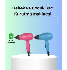 Bebek Dostu Mini Fön – Statik Elektrik Azaltıcı Anion Teknolojisi
