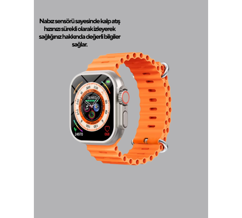 Kordonlu Akıllı Saat – Sesli Görüşme, GPS, Nabız ve Uyku Takibi