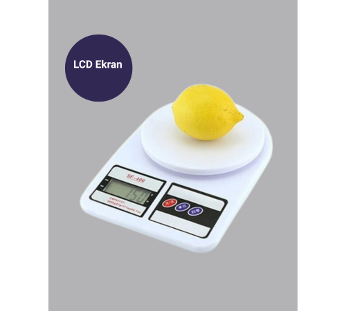 LCD Ekranlı Hassas Dijital Mutfak Terazisi – 5kg Kapasite, 1g Hassasiyet