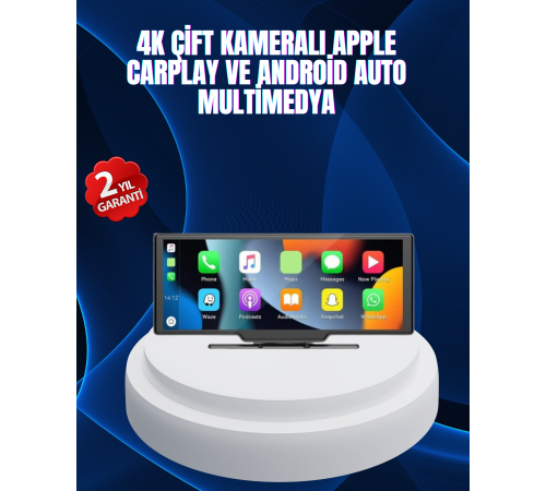 Fiat Egea, Linea, Doblo, Peugeot , Citroen C3, C4, Opel Astra, Corsa, Insignia Uyumlu 10.26” IPS Dokunmatik CarPlay Multimedya – 4K Ekran