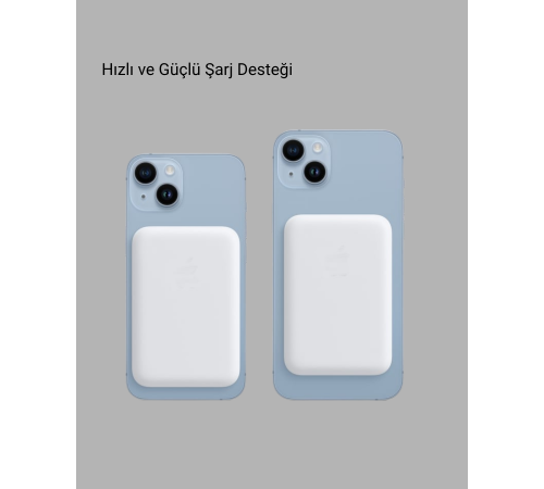 MagSafe 15W Kablosuz Hızlı Şarj, Lightning Girişli Taşınabilir Batarya