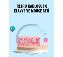 Bluetooth Klavye ve Mouse Kombinasyonu – USB Alıcılı, Kompakt, Uzun Ömürlü
