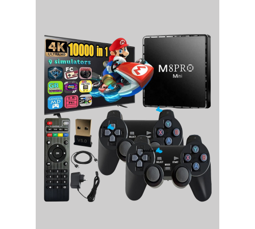 M8Pro Mini 2 10K Android TV Box – Oyun Konsolu ve Akıllı Medya Merkezi