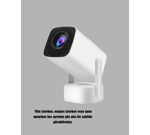 720p HD Projeksiyon Cihazı – Uzun Ömürlü Ampul, Canlı Renkler ve Evde Sinema Keyfi