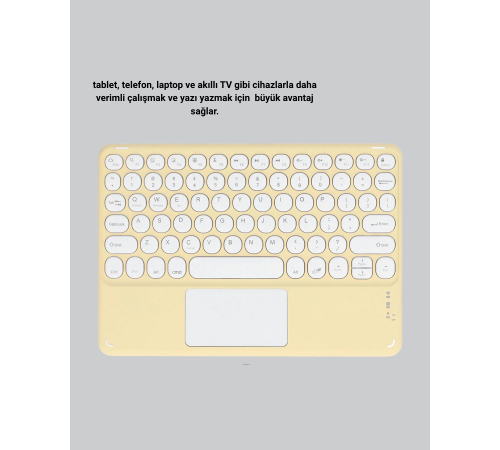Kablosuz Bluetooth Klavye – Slim Taşınabilir Tasarım