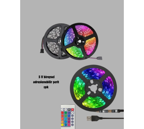 Renkli Smart LED Şerit – Suya Dayanıklı, Esnek, Enerji Tasarruflu