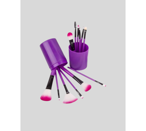 Ultra Yumuşak 12’li Makyaj Fırça Seti – Dökülme Yapmaz, Dalin Şampuan ile Temizlenebilir