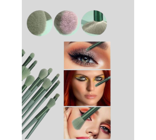 13 Parça Makyaj Fırça Seti – Ergonomik, Dökülme Yapmayan, Taşınabilir