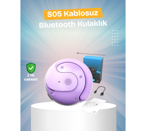 S05 Kablosuz Kulaklık – Küçük Kulak Yapılarına Uygun, Kayma Yapmayan Tasarım
