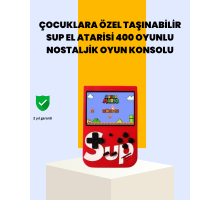 400 Oyunlu Taşınabilir Retro El Konsolu