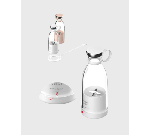 Şarjlı Portatif Blender – Gıda Sınıfı Malzeme, 10 Kullanımlık Pil, Mini Boy ve Hafif Tasarım