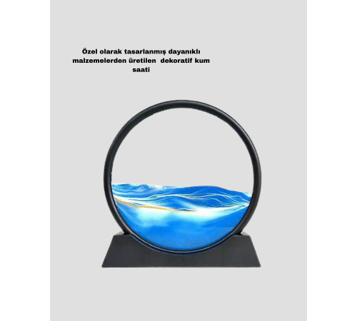 Zarif Cam Kum Saati – Ofis, Ev ve Raf Dekoru için Estetik Tasarım