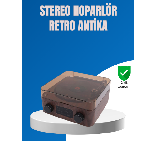 Stereo Bluetooth Hoparlör – Gece Lambalı ve Saat Göstergeli