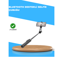 Uzaktan Kumandalı Bluetooth Selfie Çubuğu– Işıklı, 130 cm Ayarlanabilir