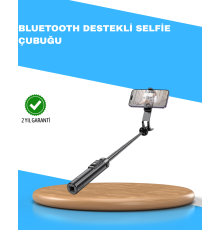 Uzaktan Kumandalı Bluetooth Selfie Çubuğu– Işıklı, 130 cm Ayarlanabilir