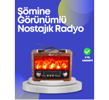 Taşınabilir Kamp Hoparlörü – Solar Şarjlı, Şömine Efektli, 7W Güçlü Ses