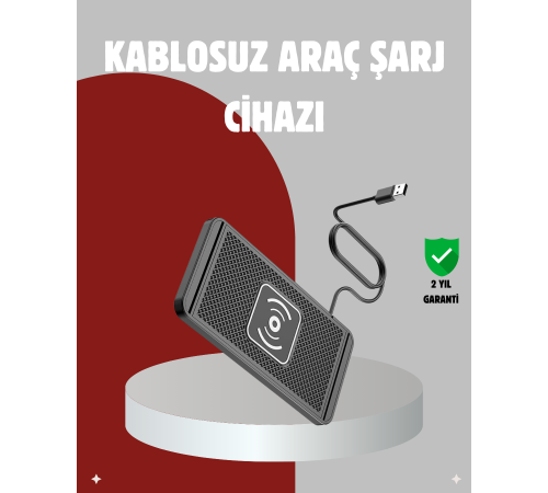 Hızlı Kablosuz Araç Şarj Cihazı – Manyetik Pad, Aşırı Isınma Korumalı