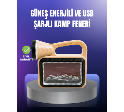 Solar Enerjili Alev Lambası – El Feneri ve Dekoratif Işık