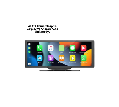 Honda Civic, Jazz, HR-V, CR-V, Nissan Qashqai, Micra, Juke,Uyumlu Kablosuz CarPlay & Android Auto Multimedya – Geri Görüş Kameralı