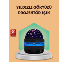 USB Galaxy Projektör Lamba – Romantik Atmosfer, Çocuk Odası, Parti ve Düğün Işığı