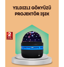 USB Galaxy Projektör Lamba – Romantik Atmosfer, Çocuk Odası, Parti ve Düğün Işığı