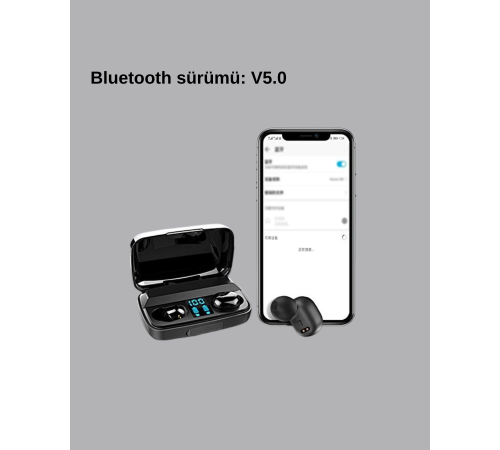 TWS A10s Bluetooth 5.0 Kulaklık – Yüksek Ses Kalitesi, Ergonomik, Uzun Pil Ömürlü