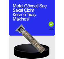 Kompakt Tasarımlı, Güçlü Motorlu Saç sakal Kesme Makinesi ve 4 Kılavuz Tarak