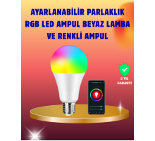 Enerji Verimli Akıllı LED Ampul, Uzaktan Kontrol Özellikli