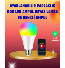 Enerji Verimli Akıllı LED Ampul, Uzaktan Kontrol Özellikli