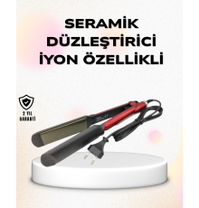 Profesyonel Titanyum Saç Düzleştirici – Ayarlanabilir Isı ve Hızlı Isınma Özellikli