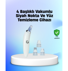 Vakum Teknolojili Siyah Nokta Temizleyici Cihaz – 4 Farklı Başlık ve Derinlemesine Gözenek Temizliği