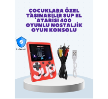 Şarjlı Taşınabilir El Oyun Konsolu 400 Oyun