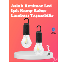 C Tipi Şarjlı Asılabilir Kamp Feneri