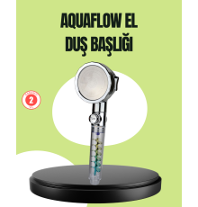 Basınçlı El Duşu Başlığı – Döner Pervaneli, Göz Kamaştıran Yağmur Etkisi