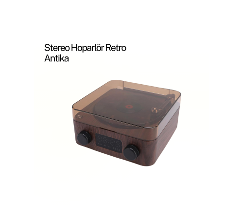 GRAMAFON SPEAKER KAHVERENGİ