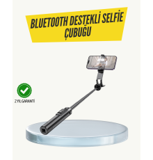 Bluetooth Selfie Çubuğu – Işıklı, Katlanabilir, Uzaktan Kumandalı