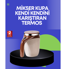 USB Şarjlı Elektrikli Karıştırıcı Kupa – Sıcak & Soğuk İçecekler için