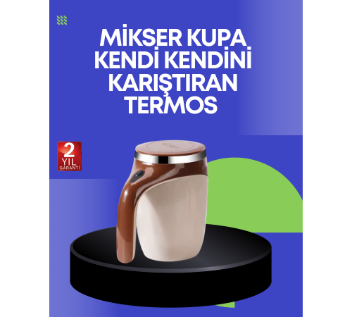 USB Şarjlı Elektrikli Karıştırıcı Kupa – Sıcak & Soğuk İçecekler için