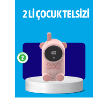 USB Şarjlı Çocuk Telsizi – Renkli Ekran, VOX Modu, Kompakt Tasarım