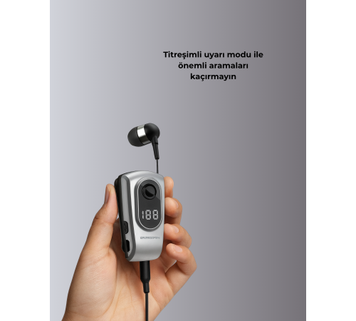 Titreşimli Bluetooth Kulaklık – Uzun Pil Ömrü, Dijital Ekranlı Kablosuz Tasarım