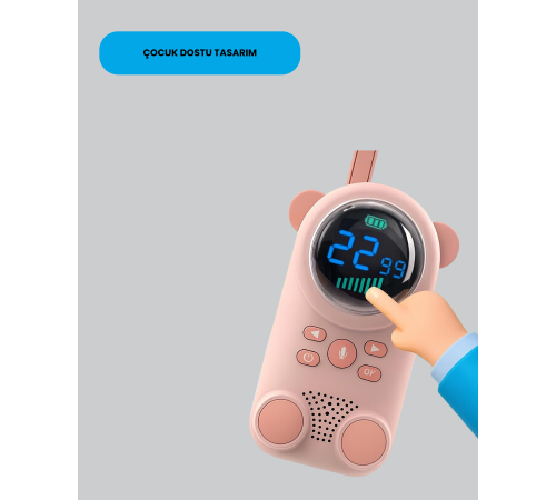 LCD Ekranlı Bebek m2 Telsizi