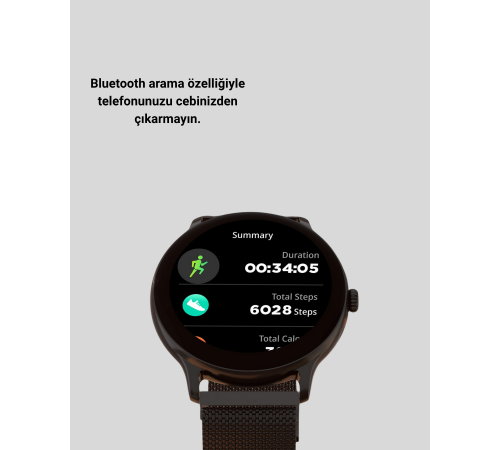 Akıllı Saat – Dokunmatik Ekran, Kalp Atışı ve Spor Takibi