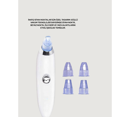 Gözenek Açıcı Buhar Etkili Vakumlu Siyah Nokta Temizleyici – Farklı Cilt Tiplerine Uygun