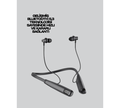 Uzun Süreli Kullanım Boyun Askılı Kablosuz Kulaklık – Hızlı Şarj, Ergonomik Tasarım