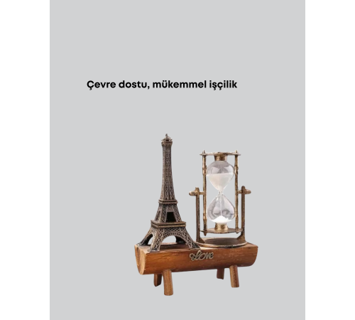 Ev, Ofis ve Kafeler İçin Retro Ahşap Kum Saati Dekorasyonu